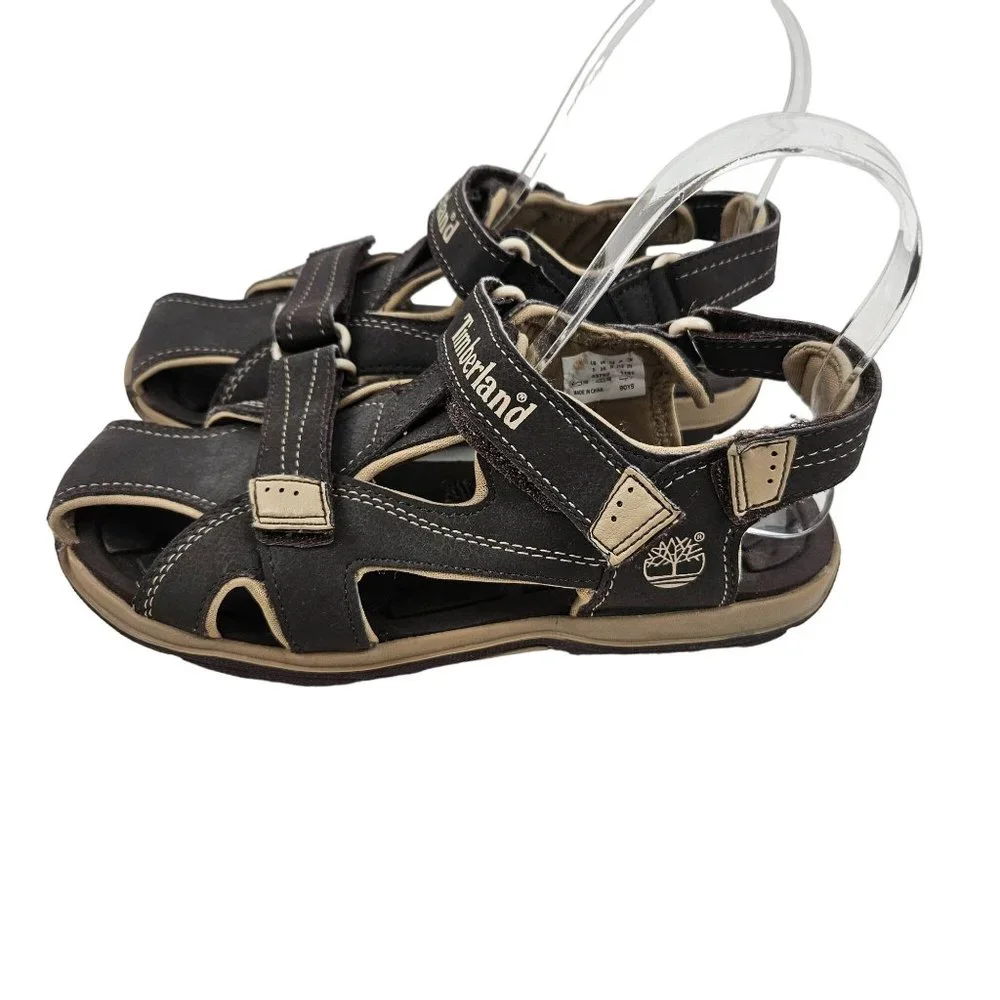Timberland Shoes Youth Boys 3 Brown Mad River 2 Strap Sport Outdoor Sandals